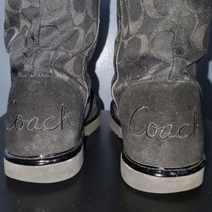 Coach Nikole Signature Shearling Boots